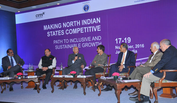 On the occasion of Symposium on Making North Indian States Competitive: Path To Inclusive and Sustainable Growth on 17-19 November 2016 in Jaipur