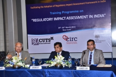 On the occasion of Training Programme on Regulatory Impact Assessment in India at New Delhi on 25th-26th March 2015.