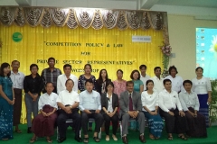 On the occasion of Capacity Building Workshop on Competition Law for Competition Authority and Private Sector  at Yangon, Myanmar, October 27th -31st, October, 2014